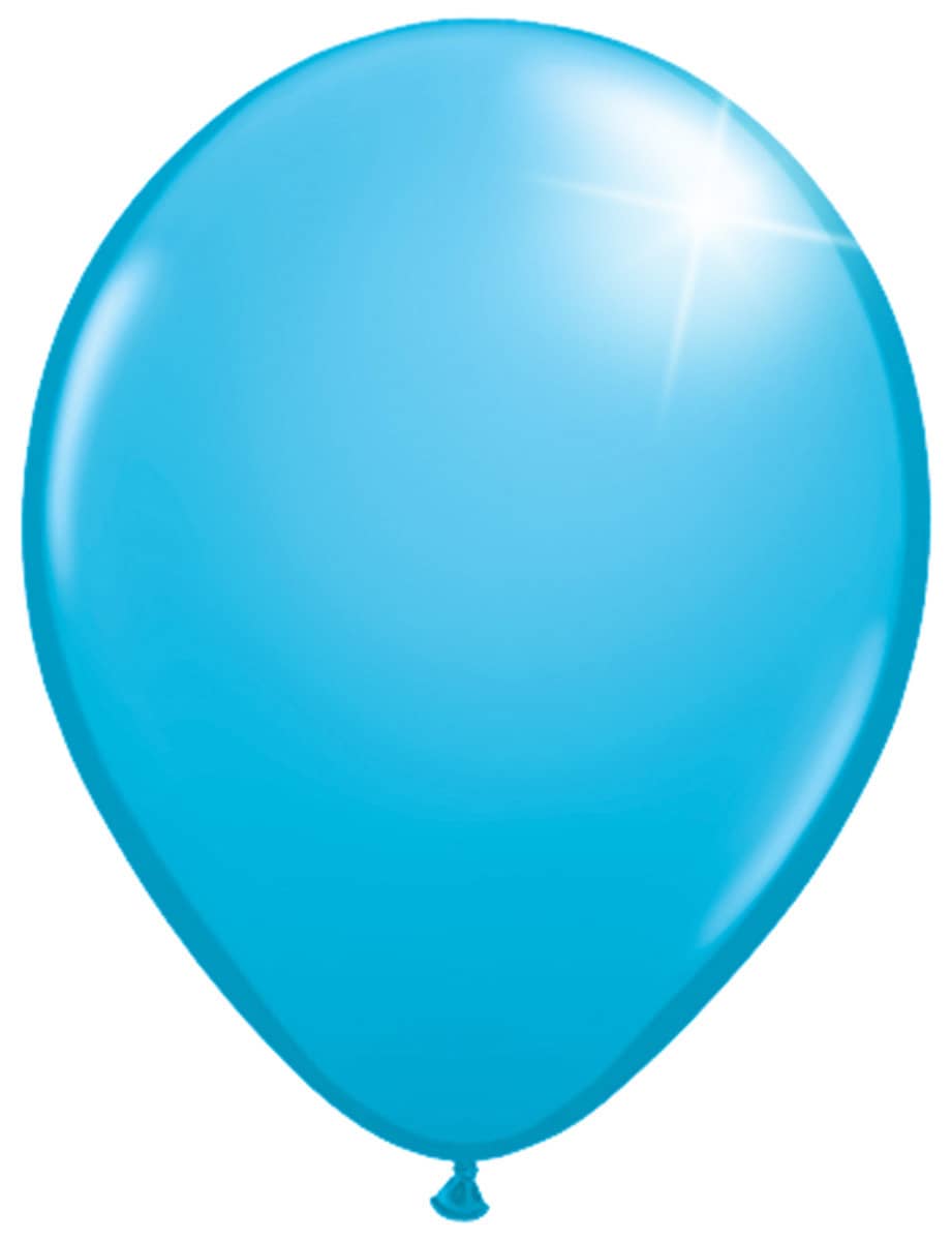 100 Luftballons Hellblau Metallic - Ø 30cm
