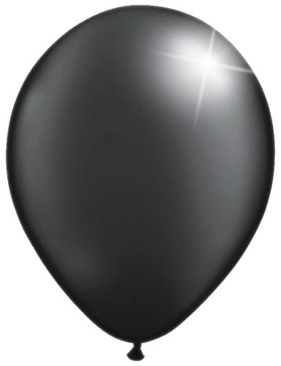 100 Luftballons Schwarz Metallic - Ø 30cm